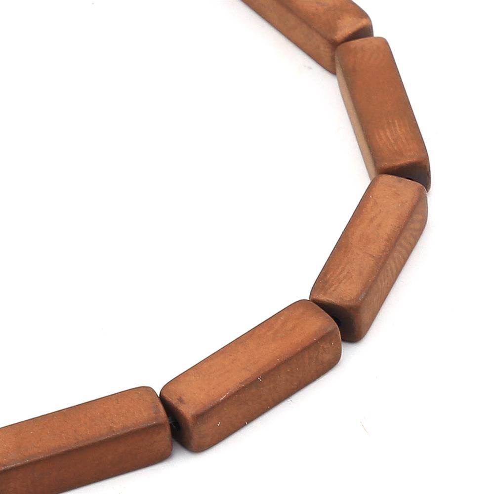 Dikdörtgen Prizma Hematit Boncuk