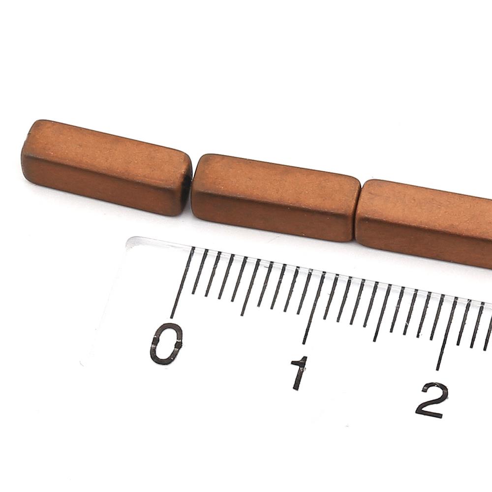 Dikdörtgen Prizma Hematit Boncuk