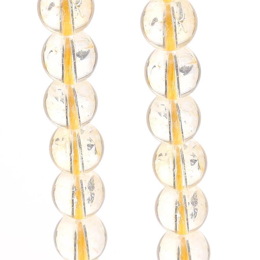 Doğal Citrine (Sitrin Taşı) Boncuk