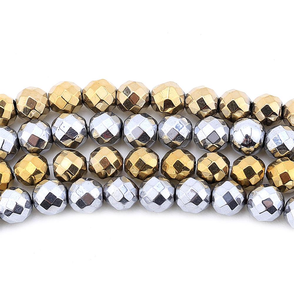 Fasetli Kesim Hematit Boncuk