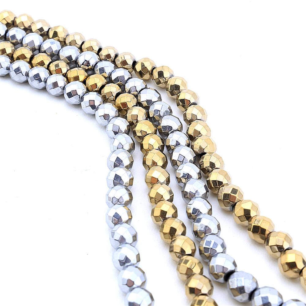 Fasetli Kesim Hematit Boncuk