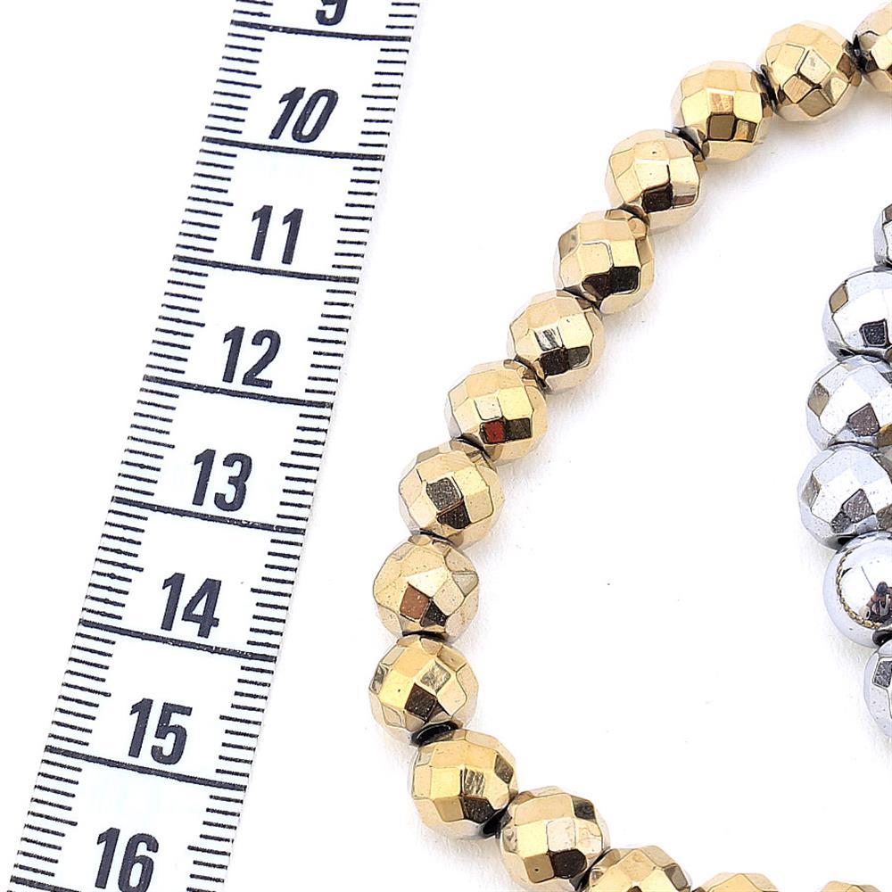 Fasetli Kesim Hematit Boncuk