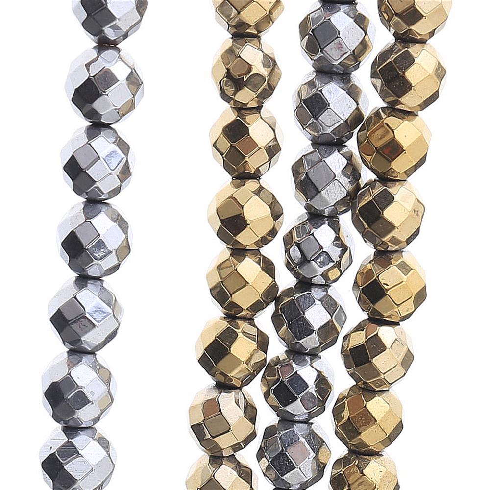 Fasetli Kesim Hematit Boncuk