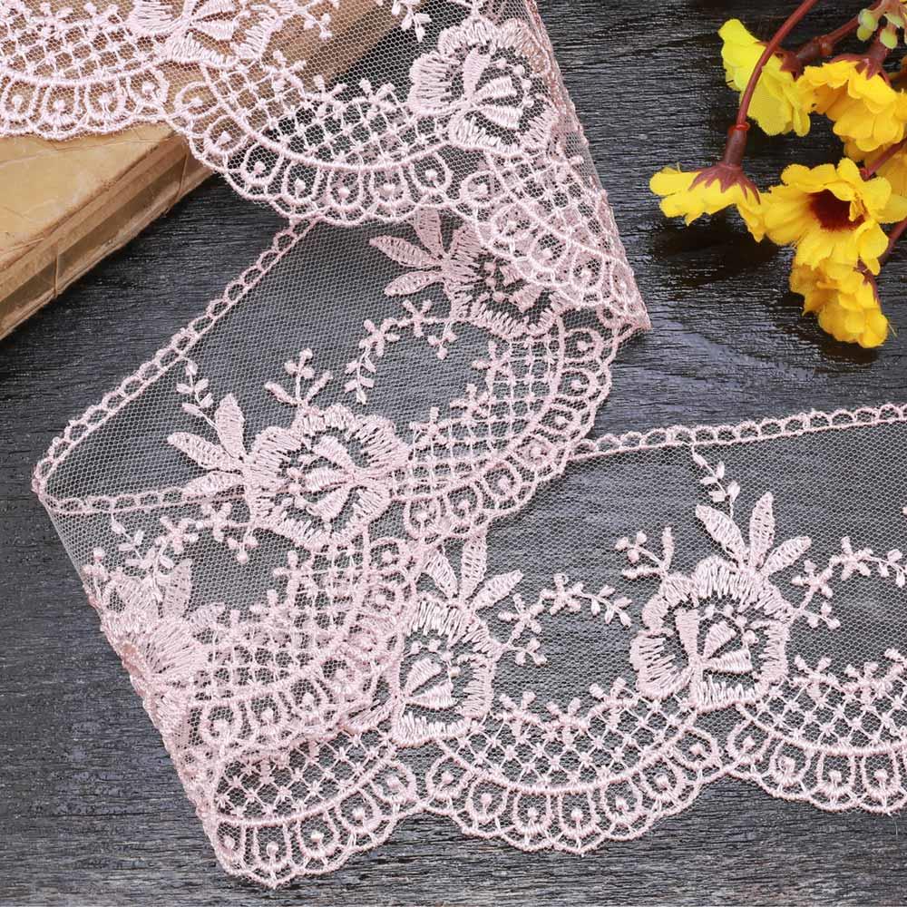 Geniş Güpür Dantel Pudra 67