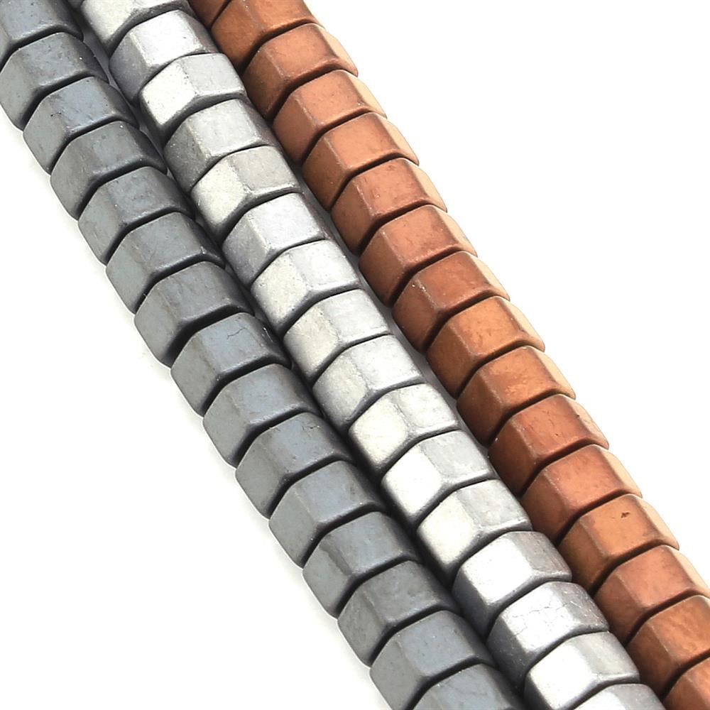 Hematit Boncuk Altıgen