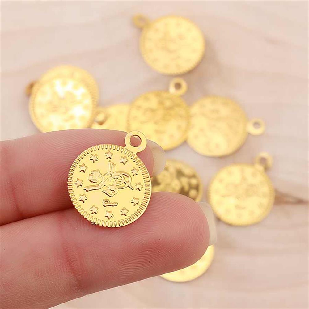 İmitasyon Altın Para Pul Kulplu