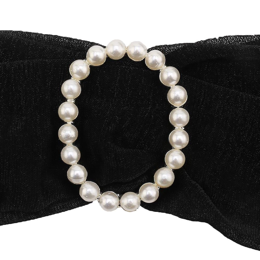 İnci Süslemeli Kemer ve Şal Tokası