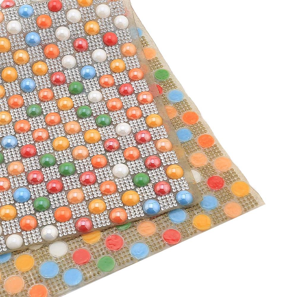 İnci Taşlı Ütüyle Yapışabilen Meş Plaka