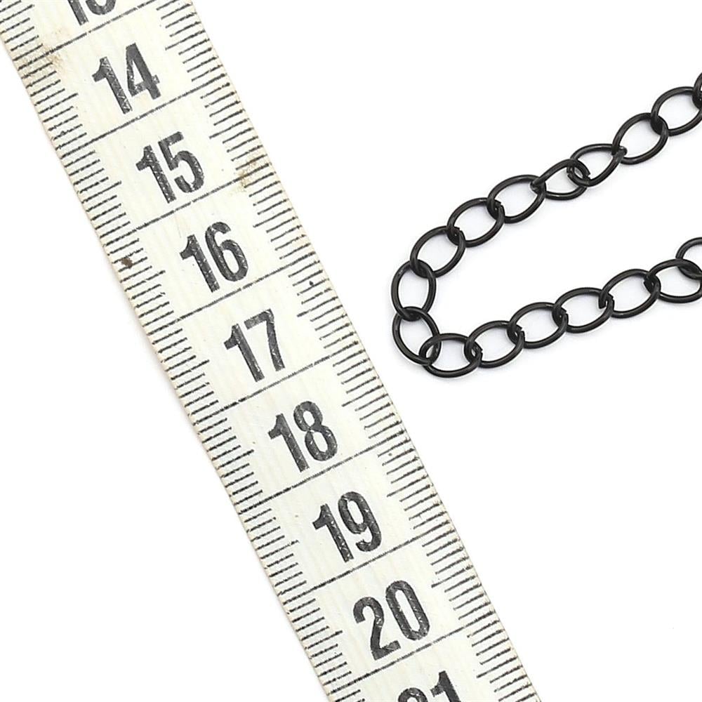 Kalın Metal Takı Zinciri Siyah