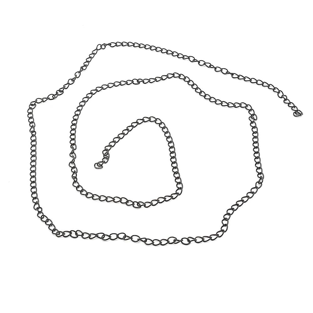 Kalın Metal Takı Zinciri Siyah