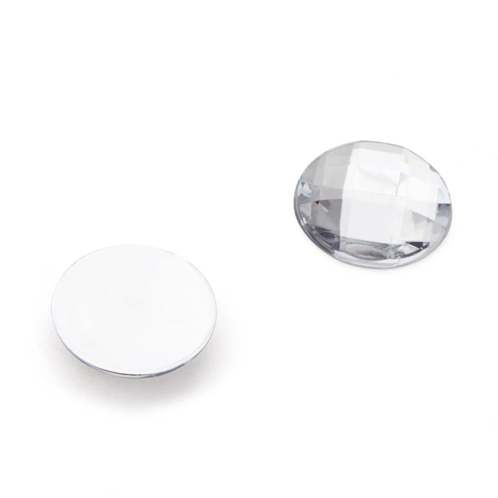 Kare Desenli Yuvarlak Akrilik Taş (100 adet)