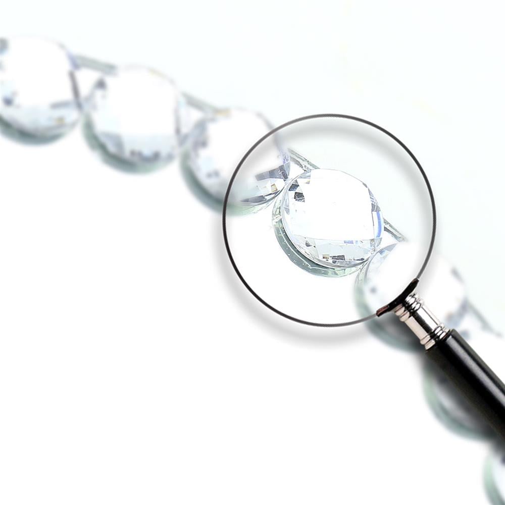 Kare Desenli Yuvarlak Akrilik Taş (100 adet)