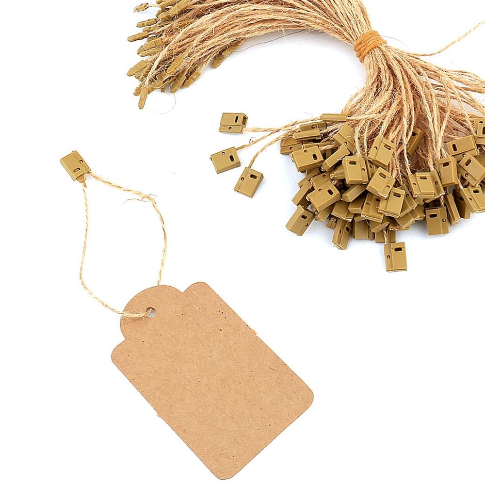 Klipsli, Kraft Etiket İpi (20 Adet)