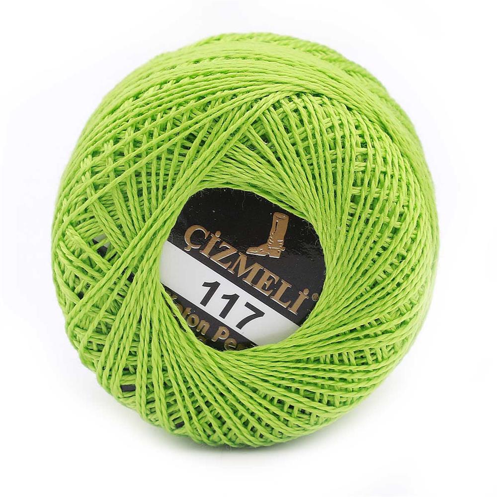 Koton Perle No:12 Etamin Kanaviçe Nakış İpi Fıstık Yeşili 117