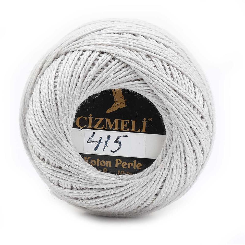 Koton Perle No:8 Etamin Kanaviçe Nakış ipliği 415 Gümüş