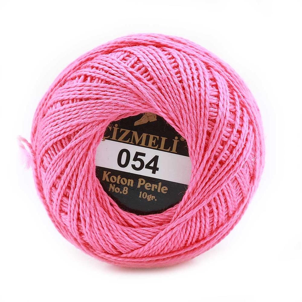 Koton Perle No:8 Etamin Kanaviçe Nakış ipliği 054 Şeker Pembe