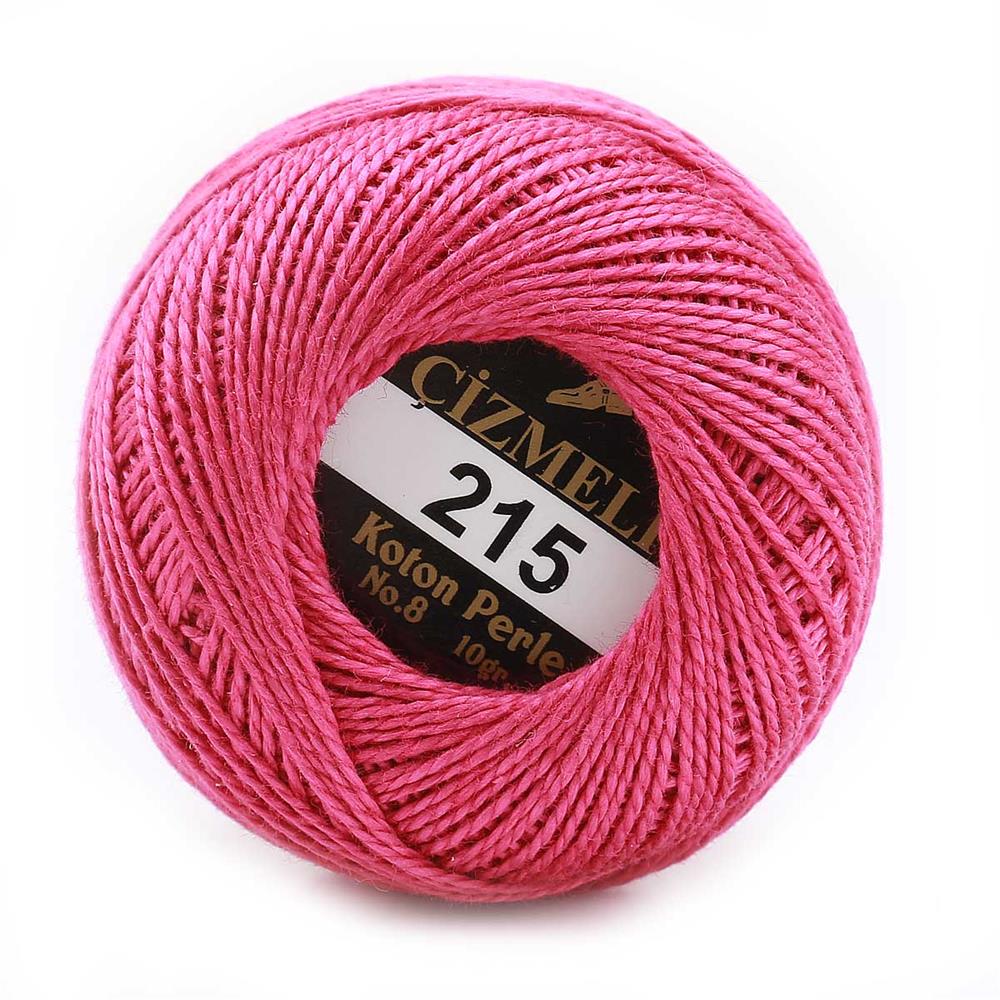 Koton Perle No:8 Etamin Kanaviçe Nakış ipliği 215 Pembe