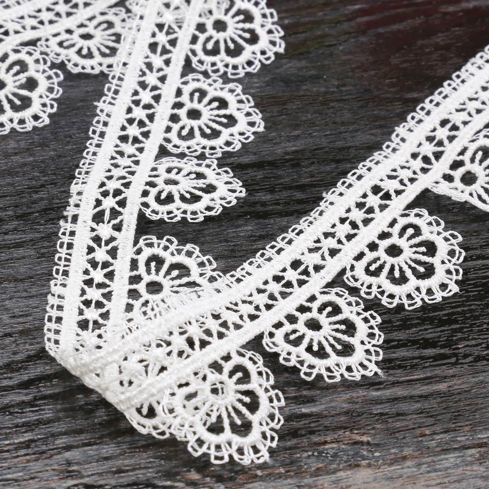 Krem Rengi Güpür Dantel