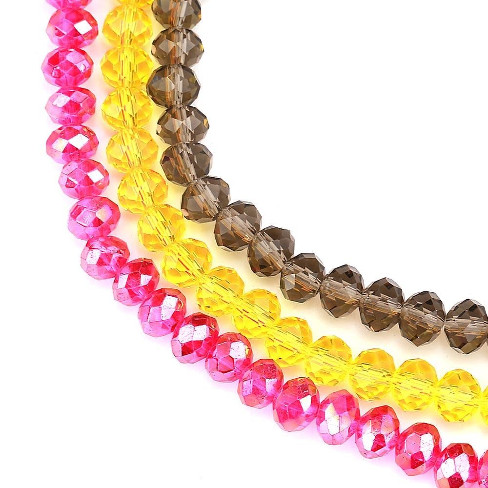 Kristal Boncuk Şeffaf 8 mm Çin Kristali