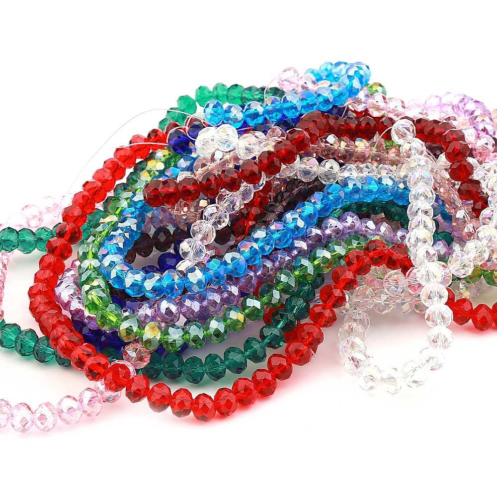 Kristal Boncuk Şeffaf 8 mm Çin Kristali