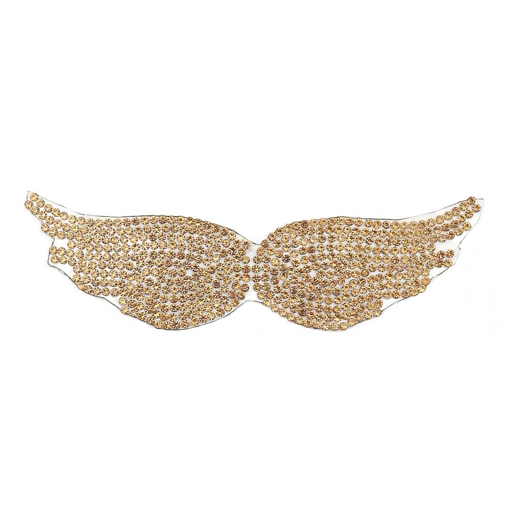 Kristal Gold Taşlı Açık Kanat Aplik