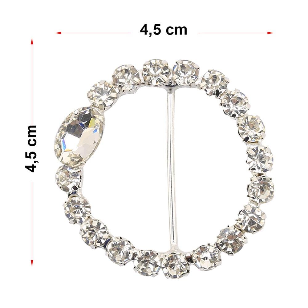 Kristal Taşlı Kemer Tokası