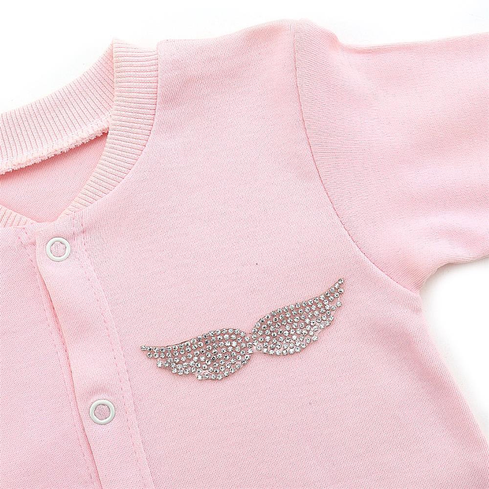 Kristal Taşlı Küçük Açık Kanat Aplik