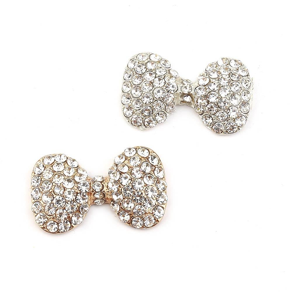 Kristal Taşlı Metal Fiyonk Süs