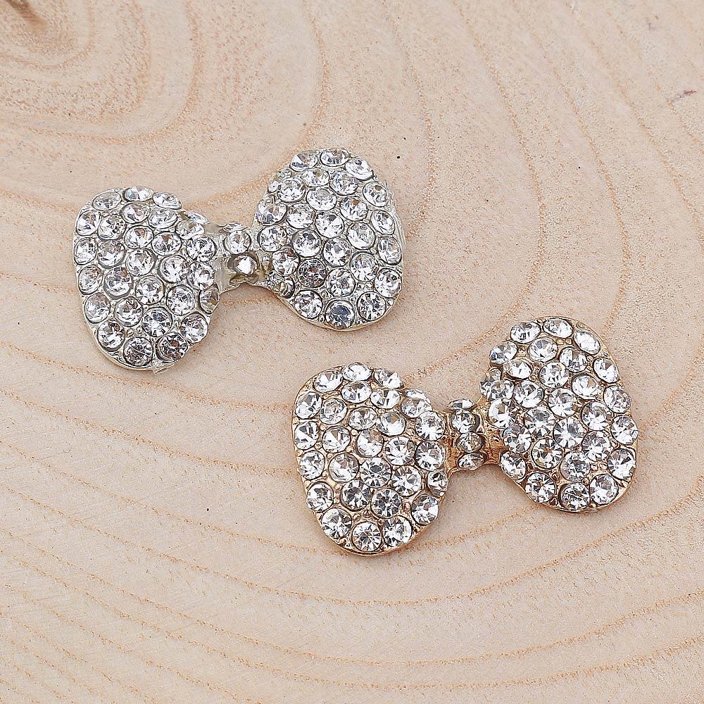 Kristal Taşlı Metal Fiyonk Süs