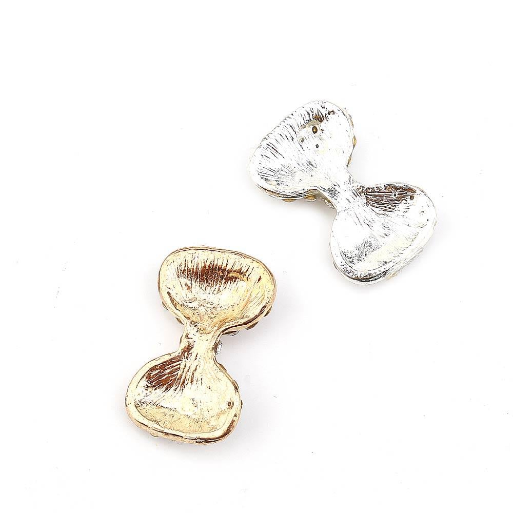 Kristal Taşlı Metal Fiyonk Süs