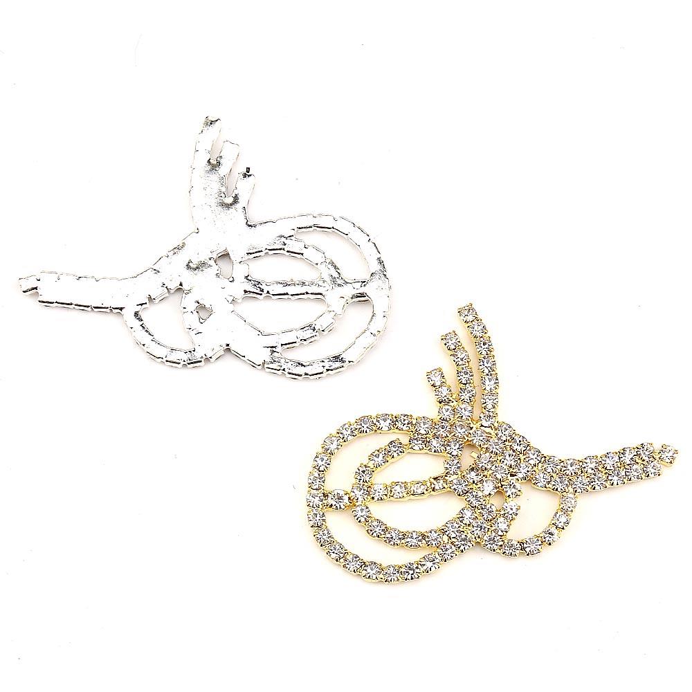 Kristal Taşlı Metal Tuğra