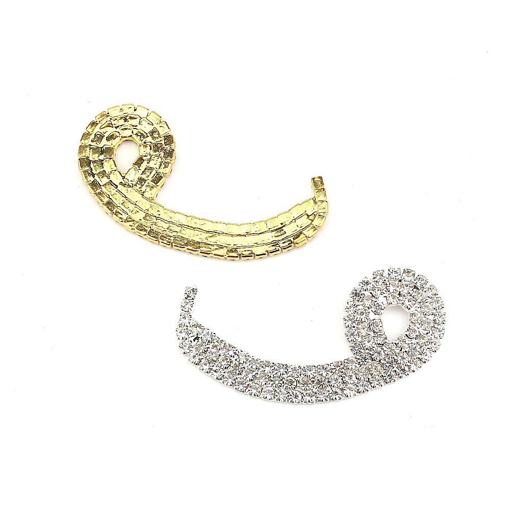 Kristal Taşlı Metal Vav