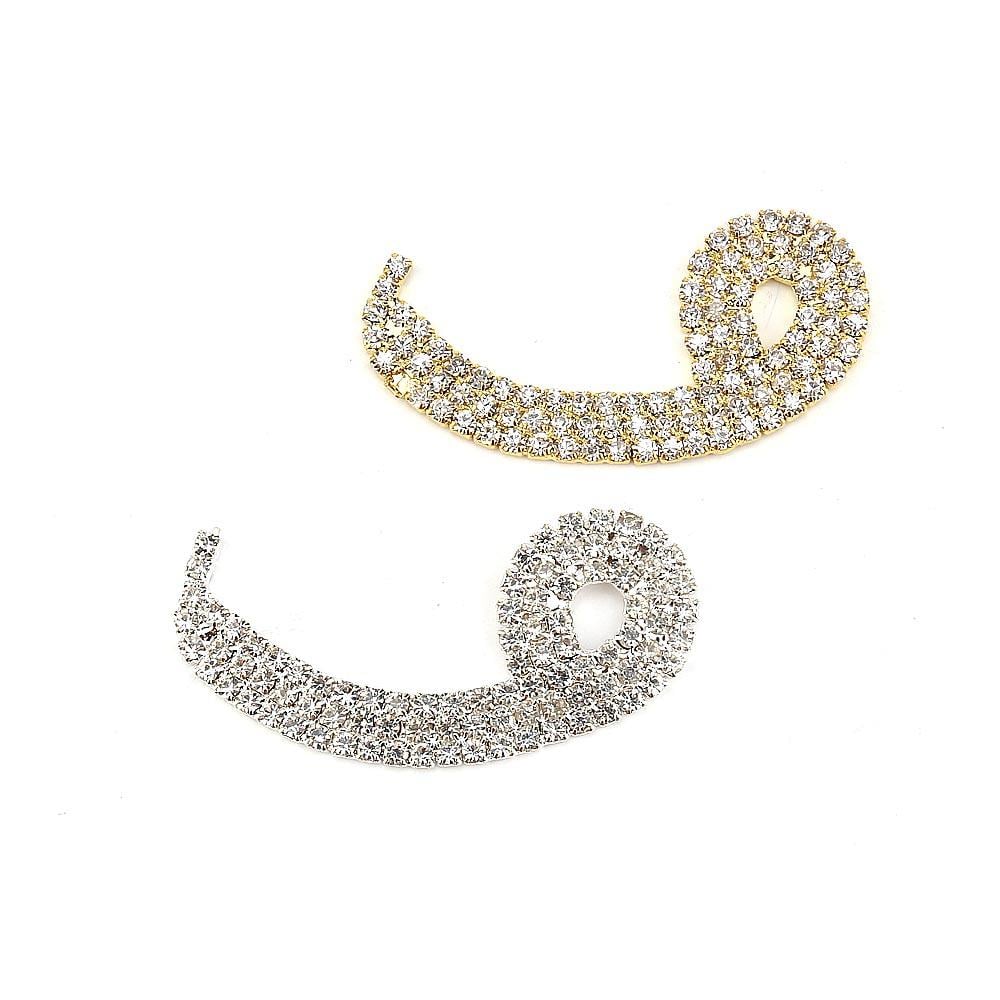 Kristal Taşlı Metal Vav