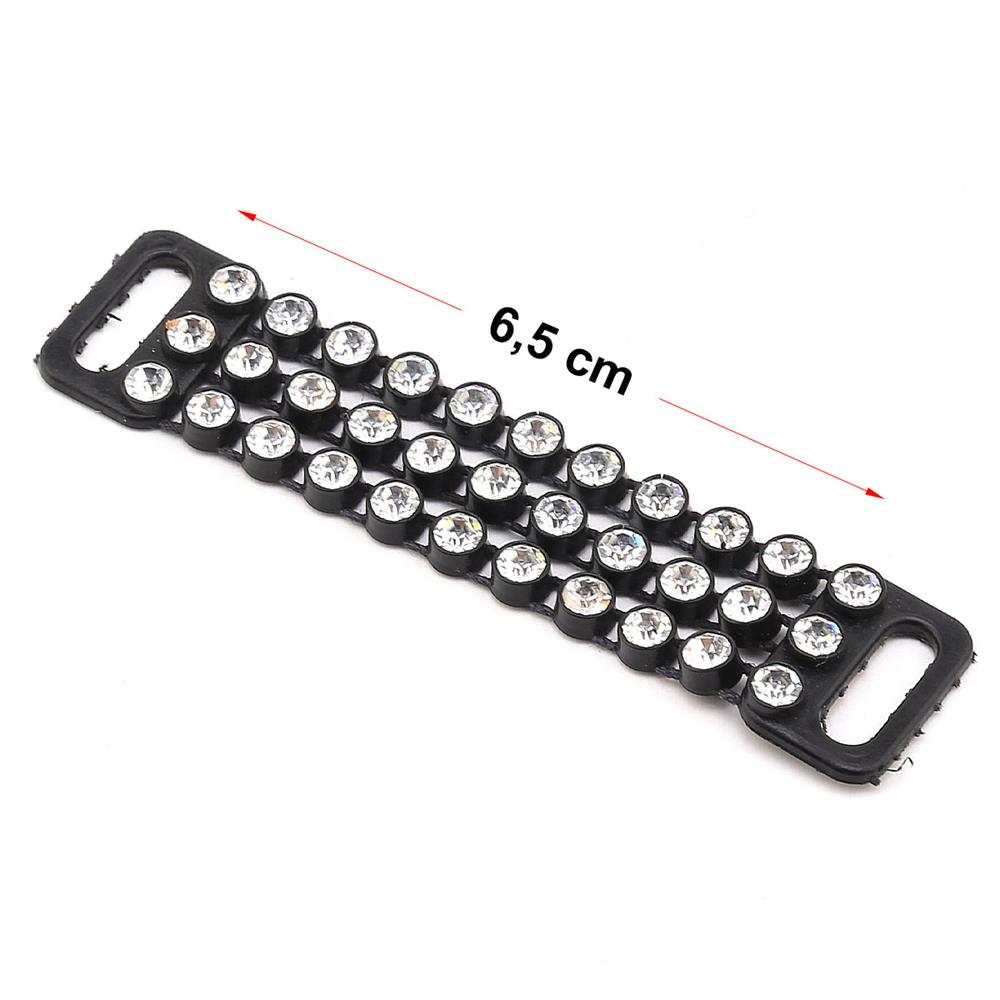 Kristal Taşlı Sütyen Askısı Siyah