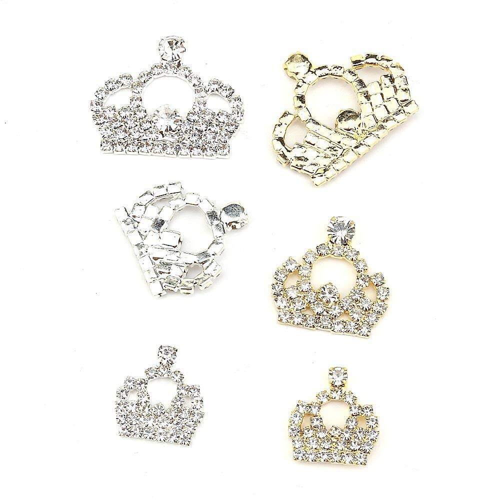 Kristal Taşlı Taç Süs