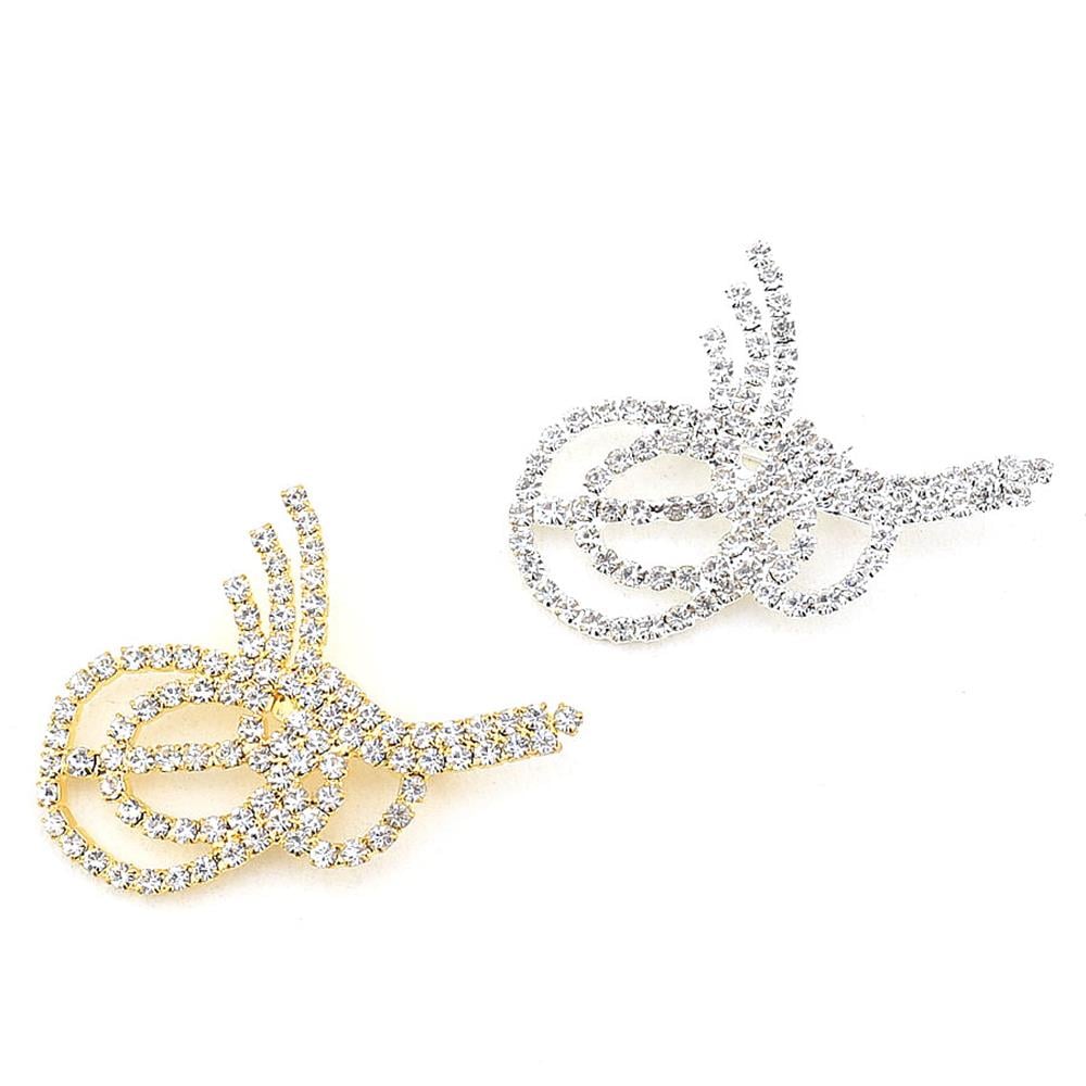 Kristal Taşlı Tuğra Broş