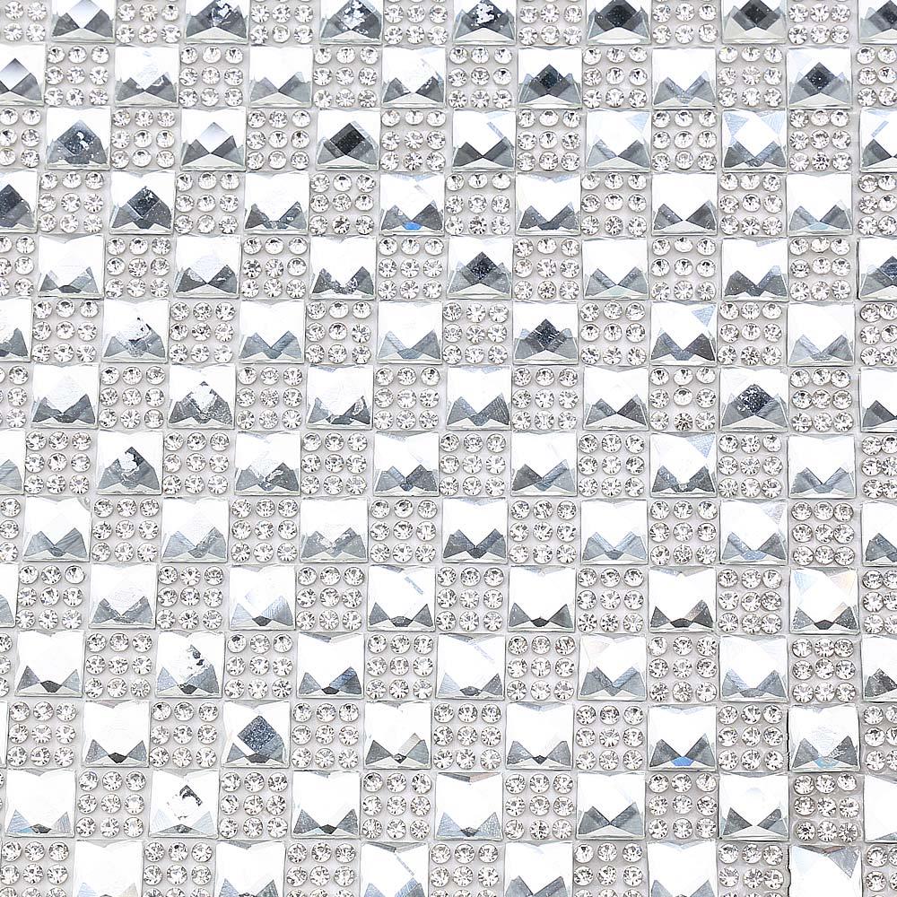 Kristal Taşlı Ütüyle Yapışan Meş Tabaka