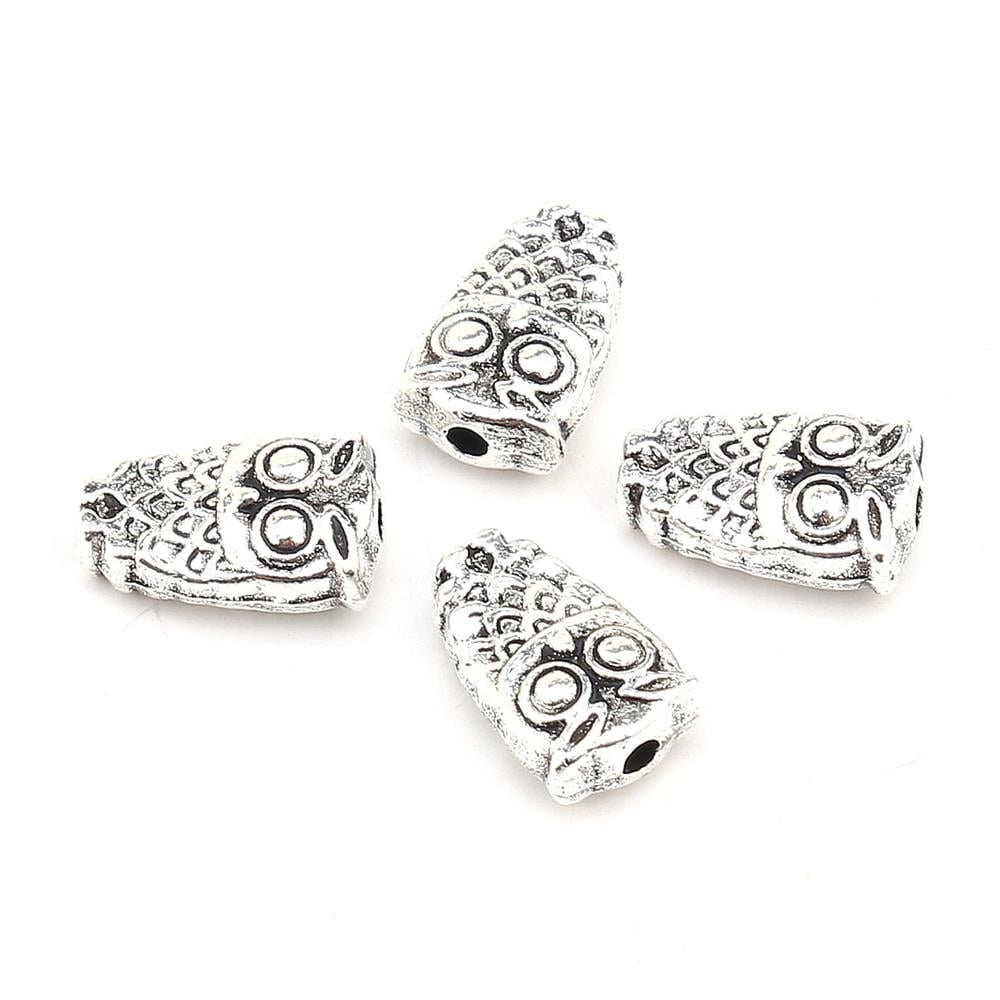 Metal Baykuş Takı Boncuğu 10 Adet