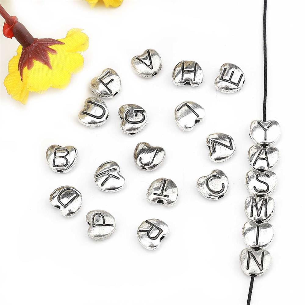 Metal, Kalp Şeklinde Boncuk Harfler