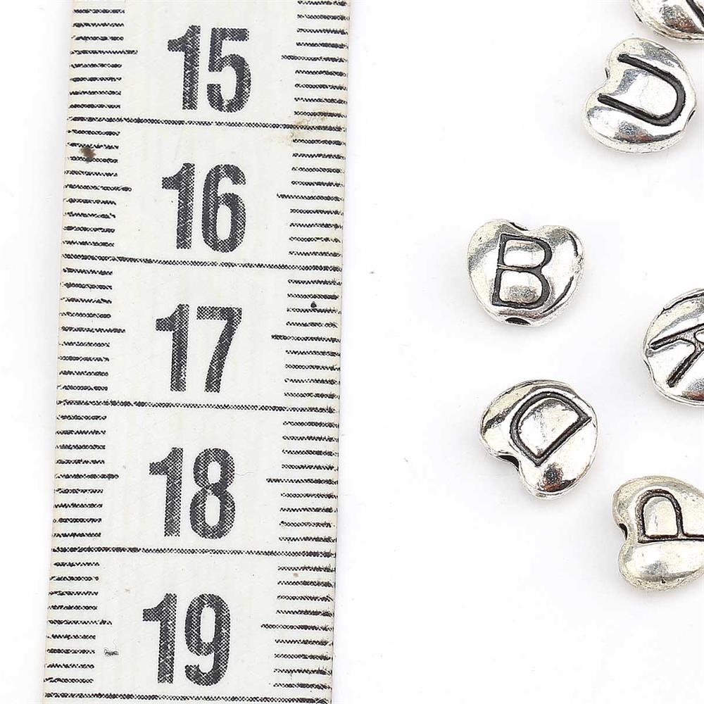 Metal, Kalp Şeklinde Boncuk Harfler