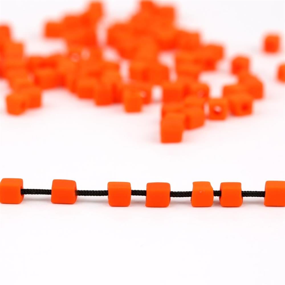 Miyuki Square Cube 3 mm Mat Turuncu Boncuk