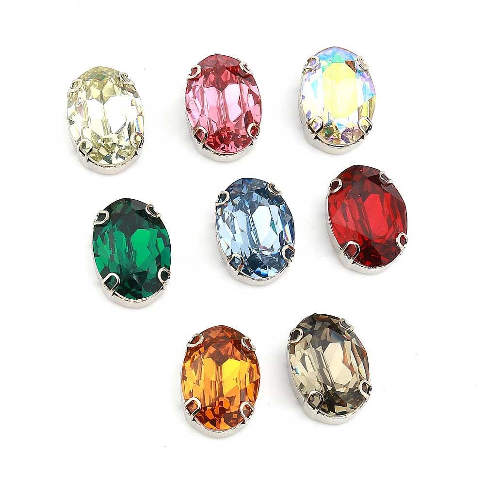 Oval, Kristal Dikme Beyoğlu Taşı Orta Boy 5 adet