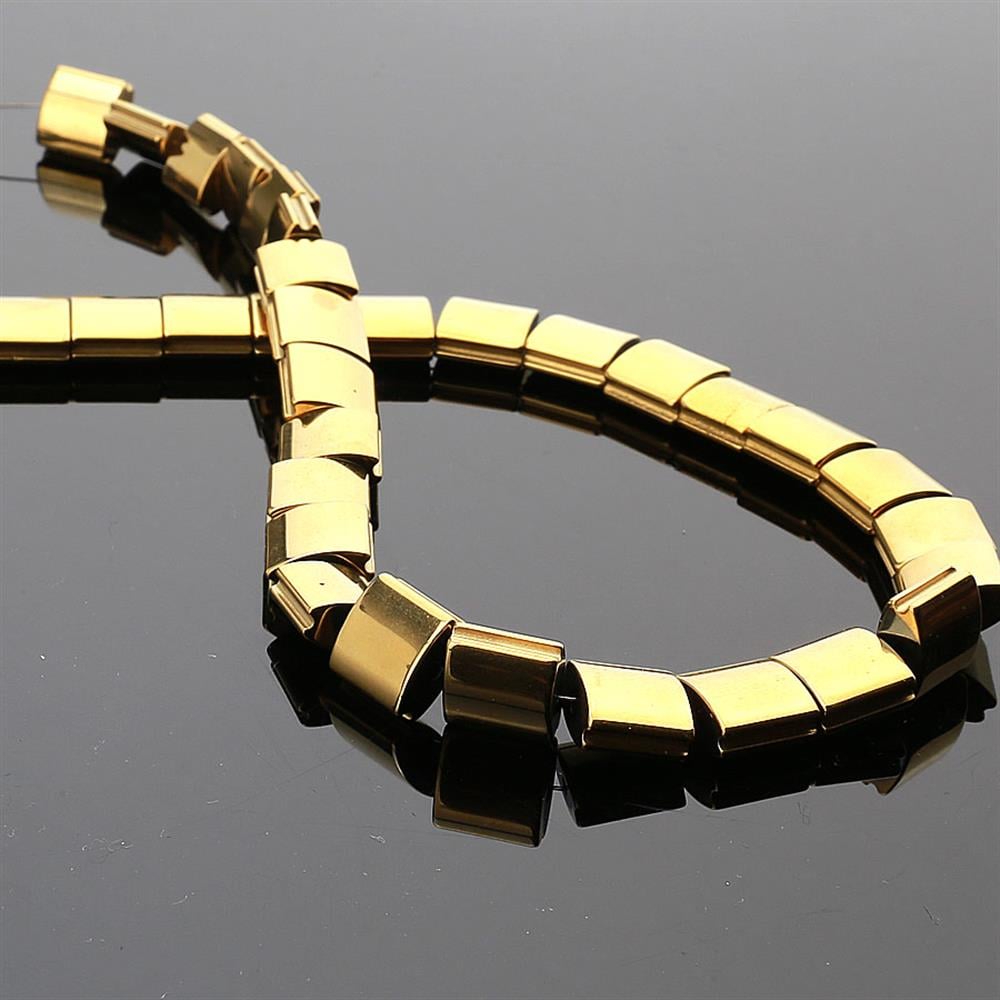 Oval Kare Hematit Boncuk