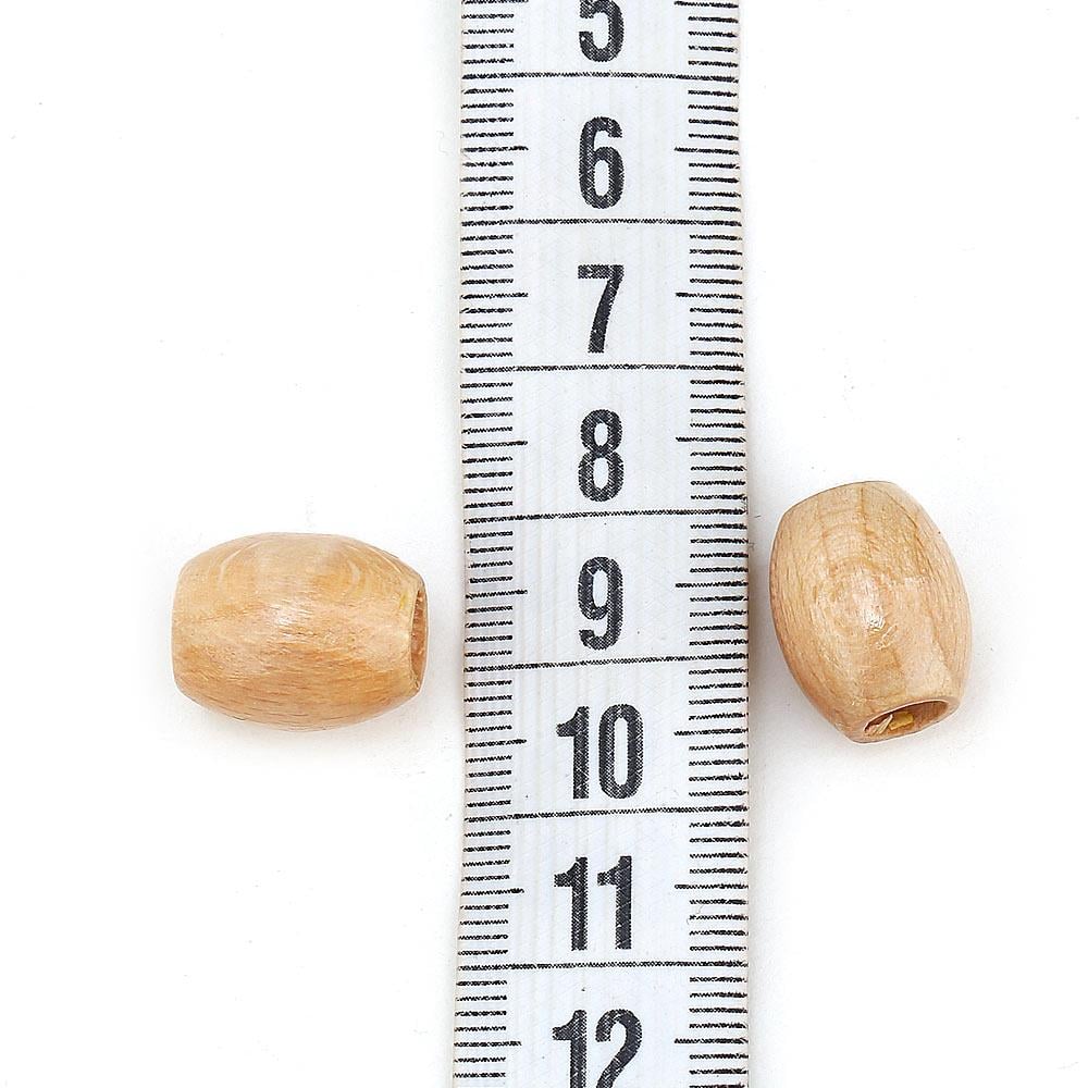 Oval Tahta, Çanta Boncuğu Küçük Boy (20 adet)