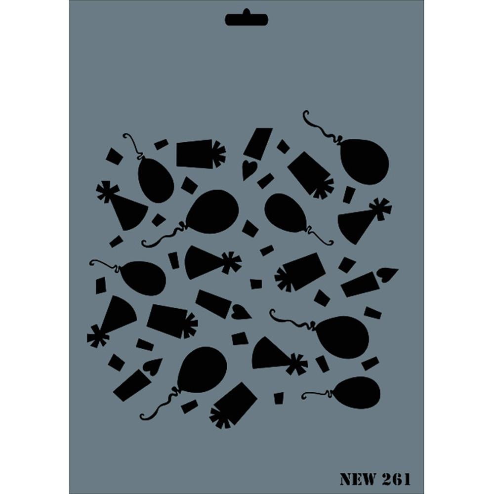 Parti Set Stencil Şablon 25X35 cm - Rich New 261