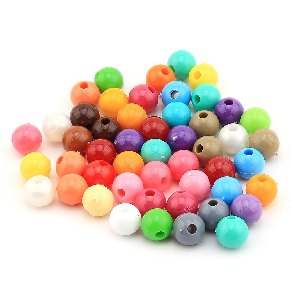 Plastik Boncuk 8 mm ( 50 Adet )