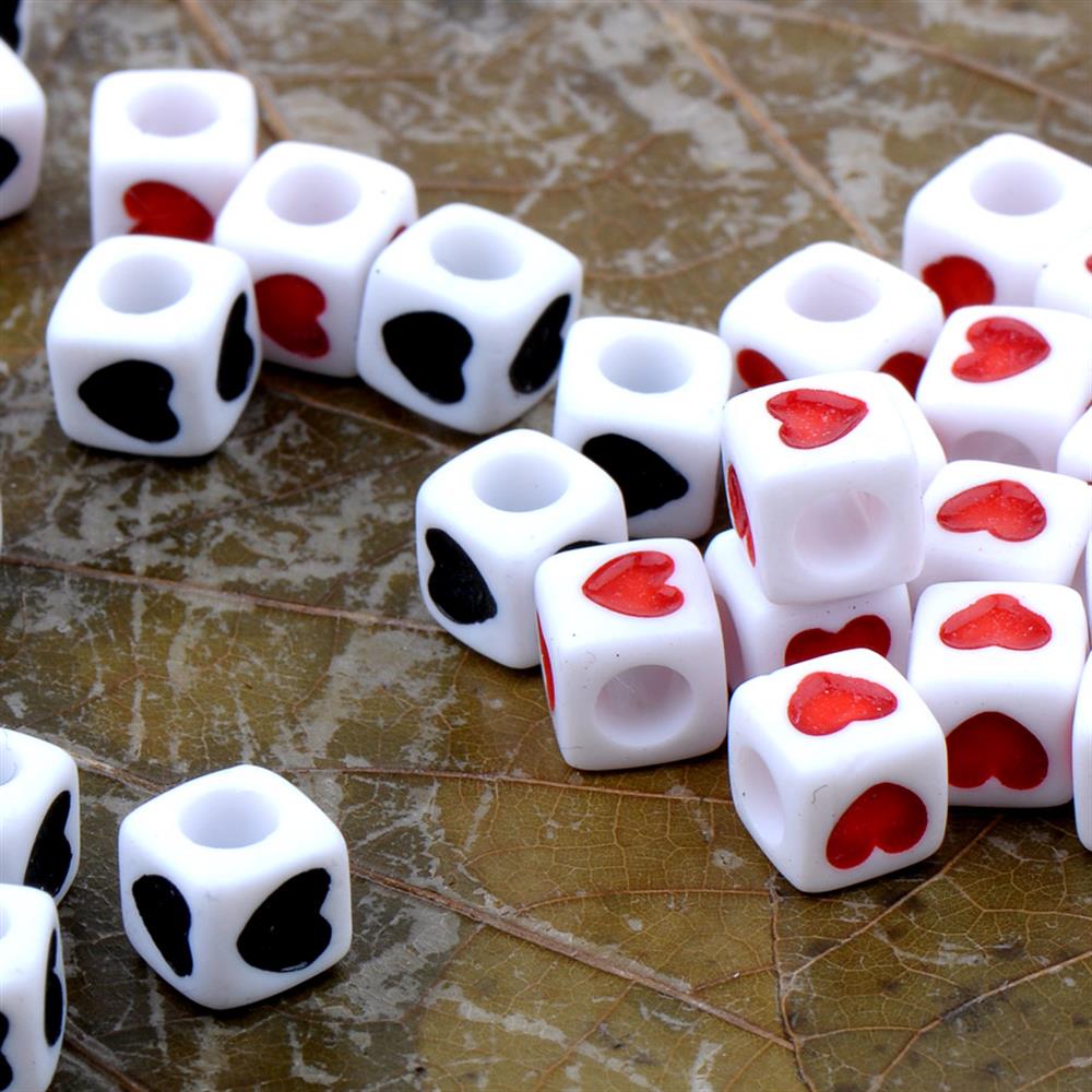 Plastik, Küp Kalpli Boncuk (10 adet)