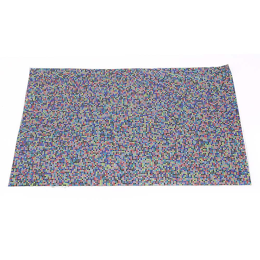 Renkli Taşlı Yapıştırma Tabaka Meş