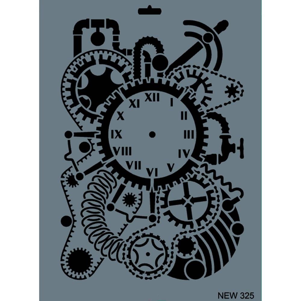 Saat Set Stencil Şablon 25X35 cm - Rich New 325