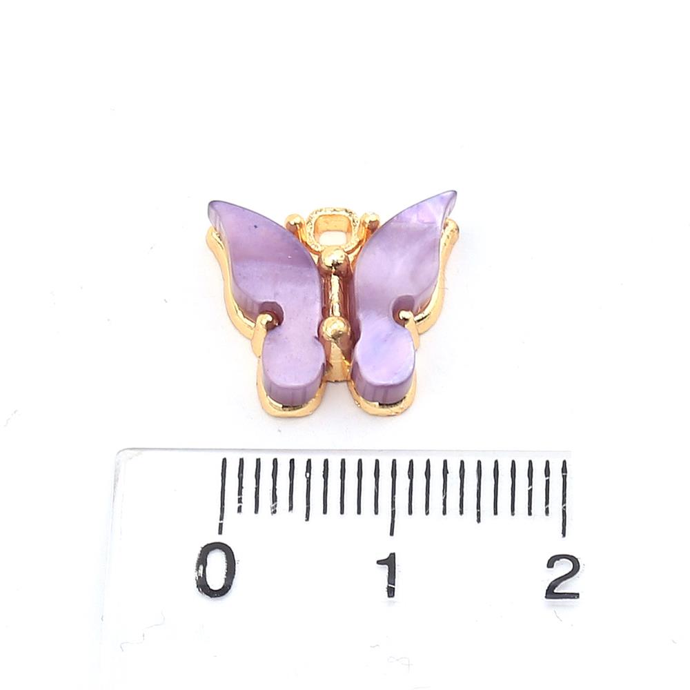 Sedefli Kelebek Takı Ucu 10 Adet